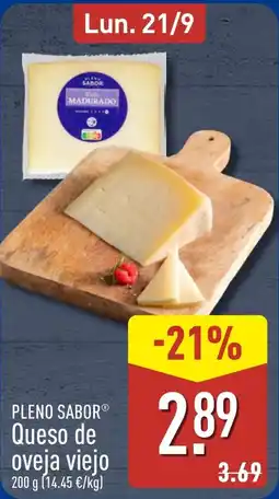 ALDI Pleno Sabor Queso de oveja viejo oferta