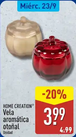 ALDI Home Creation® vela aromática otoñal oferta