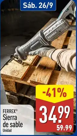 ALDI Ferrex sierra de sable oferta