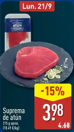 ALDI Suprema de atún oferta
