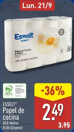 ALDI Esselt papel de cocina oferta
