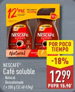 ALDI Nescafe cafe soluble natural oferta