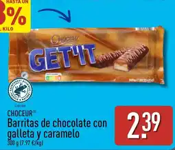 ALDI Choceur barritas de chocolate con galleta y caramelo oferta