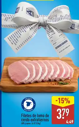 ALDI Alto Filetes de lomo de cerdo extratiernos oferta