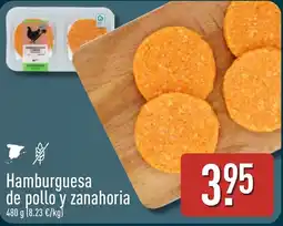 ALDI Hamburguesa de pollo y zanahoria oferta