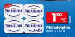 Dia philadelphia pack-4 x 35 g oferta