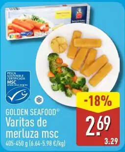 ALDI Golden Seafood varitas de merluza msc oferta