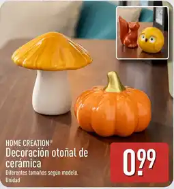 ALDI Home Creation decoración otoñal de cerámica oferta