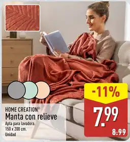 ALDI Home Creation manta con relieve oferta