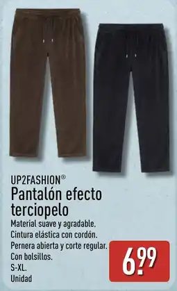 ALDI Up2fashion pantalon efecto terciopelo oferta