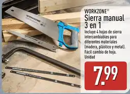 ALDI Workzone sierra manual 3 en 1 oferta