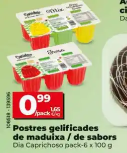 Dia Dia Caprichoso postres gelificadas de maduixa / de sabors oferta