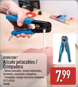 ALDI Workzone alicate pelacables / crimpadora oferta