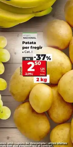 Dia Patata per fregir oferta