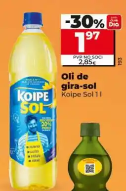 Dia Koipe Sol oli de gira-sol oferta