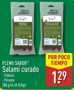 ALDI Pleno Sabor salami curado oferta