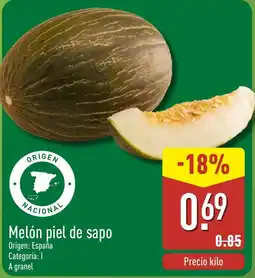 ALDI Melón piel de sapo oferta