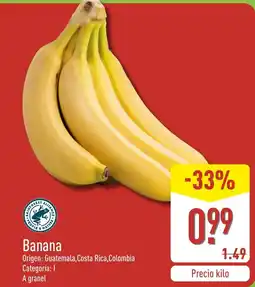 ALDI Banana oferta