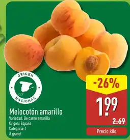 ALDI Melocotón amarillo oferta