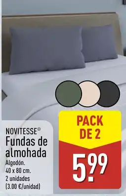 ALDI Novitesse fundas de almohada oferta