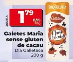 Dia Dia Galleteca Galetes Maria sense gluten de cacau oferta