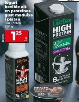 Dia Dia Láctea logurt bevible alt en proteïnes gust maduixa i plàtan oferta