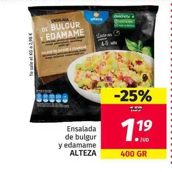 Maskom Supermercados Ensalada De Bulgur Y Edamame Alteza oferta