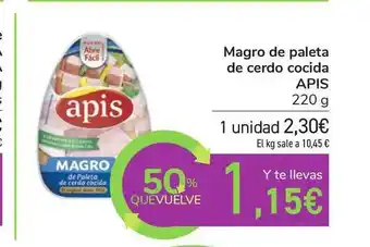 Carrefour Apis Magro De Paleta De Cerdo Cocida 220g oferta