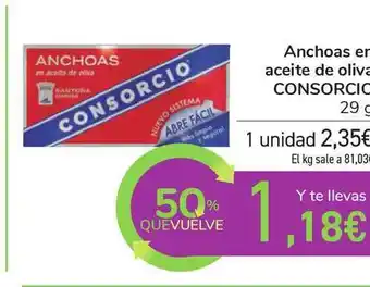 Carrefour Consorcio Achoas En Aceite De Oliva 29g oferta