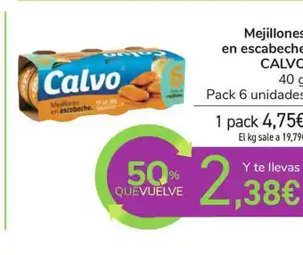 Carrefour Calvo Mejillones En Escabeche 40g oferta