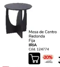 Conforama Iria mesa de centro redonda fija oferta