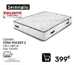 Conforama Somnalis colchón xtra pocket z oferta