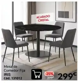 Conforama Iris mesa de comedor fija oferta