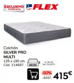 Conforama Flex colchón silver pro multi oferta