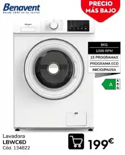 Conforama Benavent lavadora lbwc6d oferta