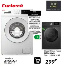 Conforama Corbero lavadora clt9bl1423 oferta