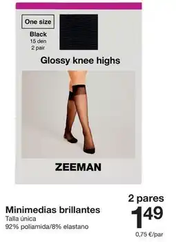 Zeeman One - minimedias brillantes oferta