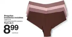 Zeeman Braguitas brasileñas invisibles oferta