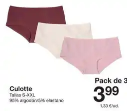 Zeeman Culotte oferta