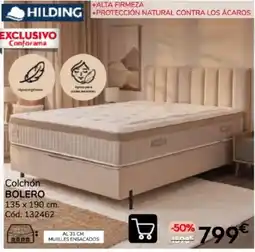 Conforama Hilding colchón bolero oferta