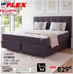Conforama Flex colchón hybrid oferta