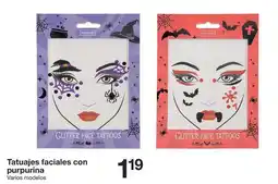 Zeeman Sence - tatuajes faciales con purpurina oferta