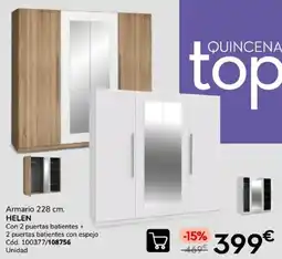 Conforama Helen armario 228 cm oferta