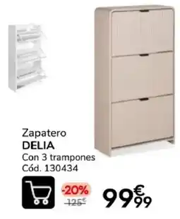 Conforama Delia zapatero con 3 trampones oferta