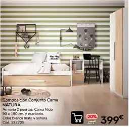Conforama Natura composicion cojunto cama oferta