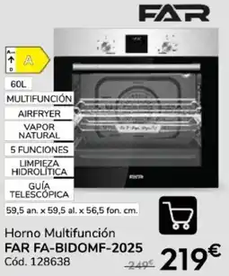 Conforama Far horno multifuncion far fa-bidomf-2025 oferta