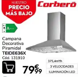 Conforama Corberó campana decorativa piramidal teide636x oferta