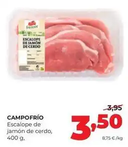 Alimerka Campofrío - escalope de jamon de cerdo oferta