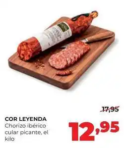Alimerka Leyenda - chorizo ibérico cular picante oferta