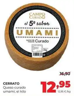 Cerrato - queso curado umami